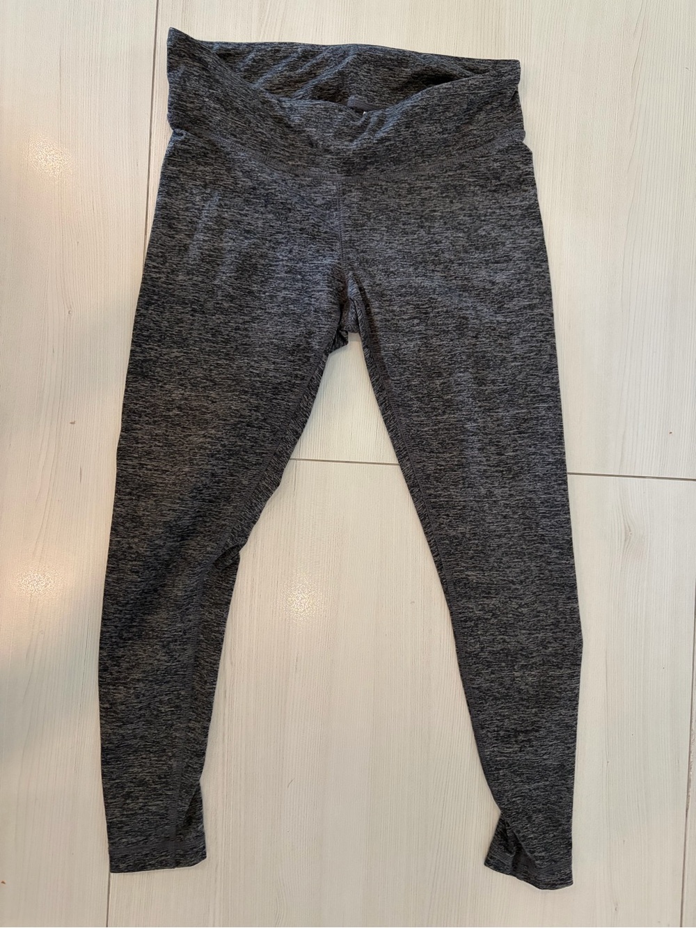 A Pea in the Pod Maternity Dark Gray Heathered Leggings XS